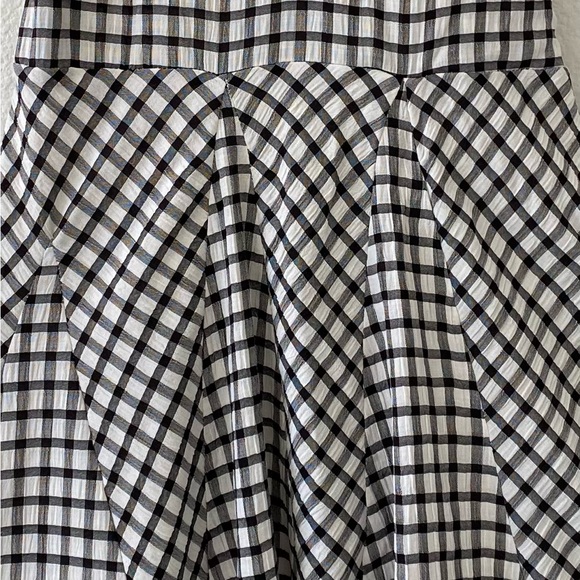 Miou Muse Black and White Gingham Checked Halter Dress - Picture 7 of 12